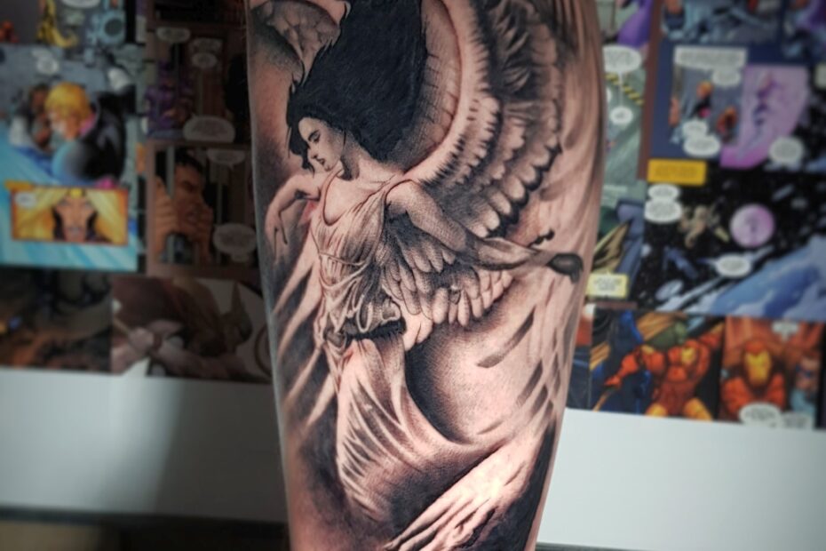 InkTrowertyk- tatuaż Garwolin - angel
