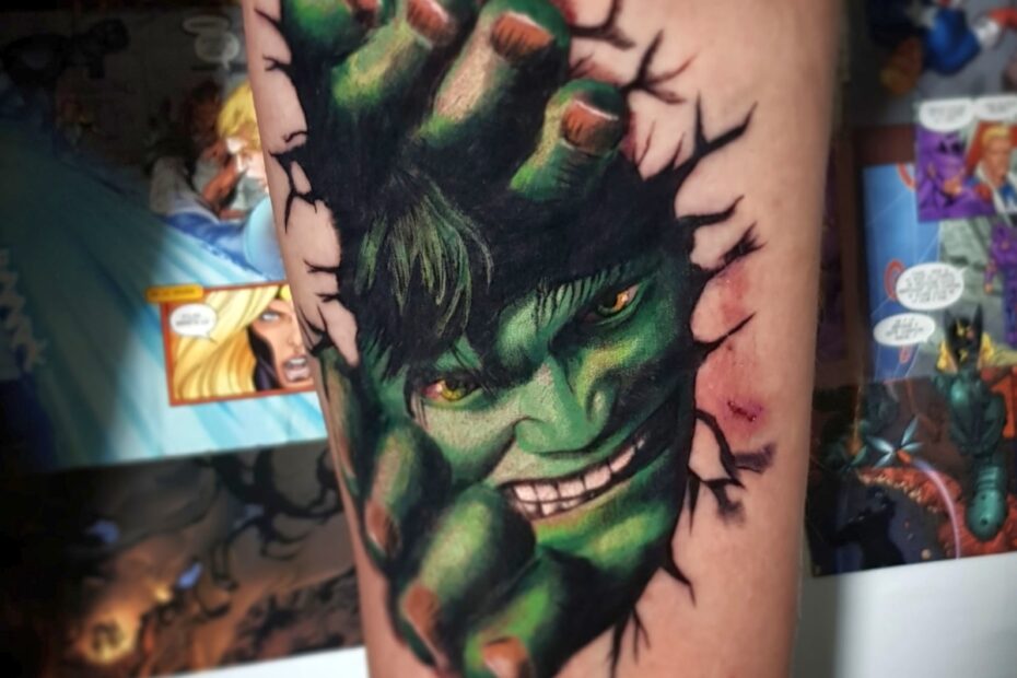 InkTrowertyk- tatuaż Garwolin Hulk